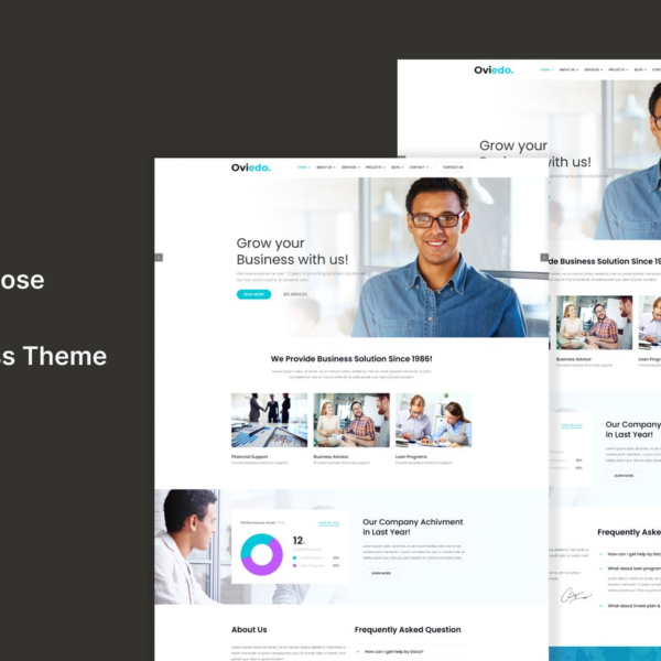 Oviedo Multipurpose Business WordPress Theme Download