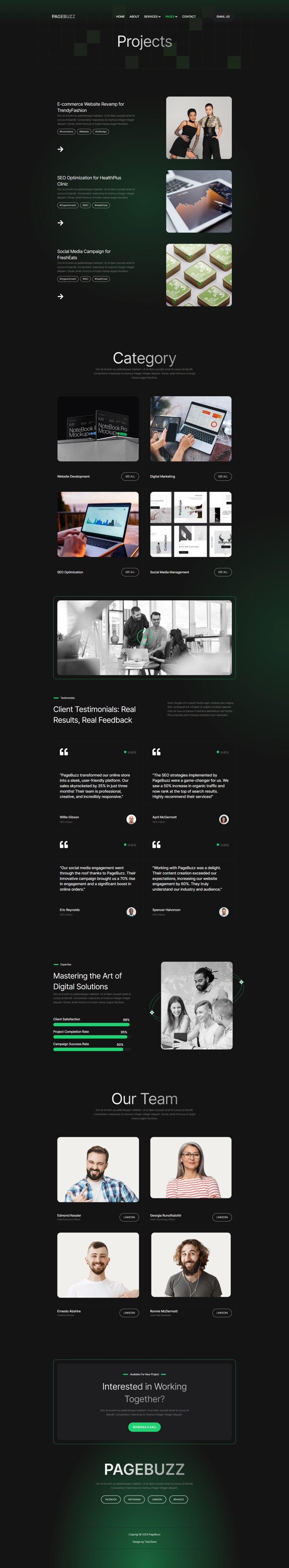 Pagebuzz Digital Agency Elementor Template Kit Download 2