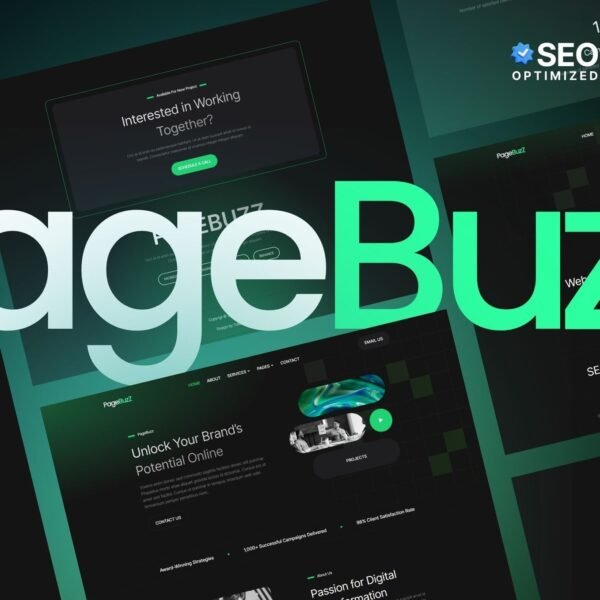 Pagebuzz Digital Agency Elementor Template Kit Download