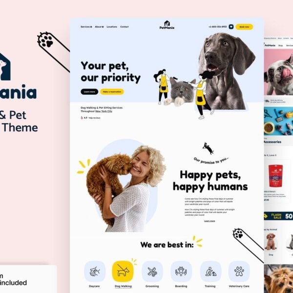 PetMania Pet Shop Pet Care WooCommerce eCommerce Download