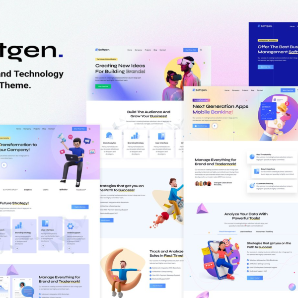 Softgen Software and Technology WordPress Theme Download