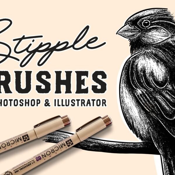 Stipple Brush Set for Photoshop and Illustrator Download