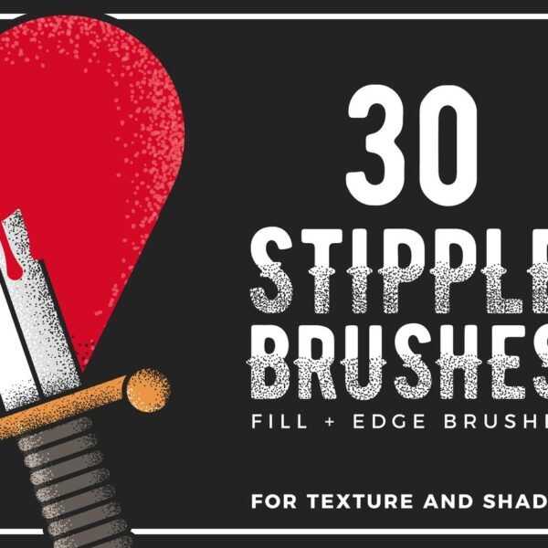 Stipple Brushes for Illustrator Download