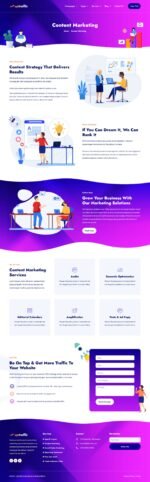 Uptraffic Digital Marketing Agency Elementor Pro Template Kit