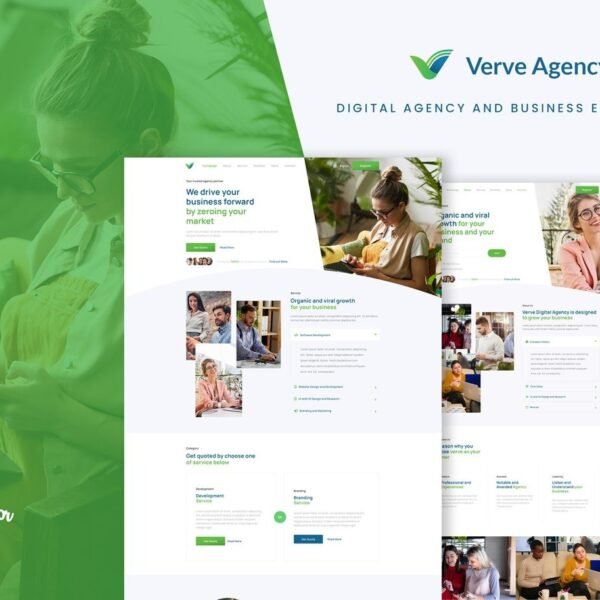 Verve Creative & Business Elementor Pro Template Kit Download