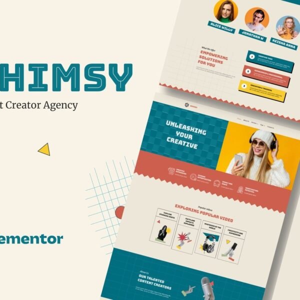 Whimsy Content Creator Agency Template Kit Download