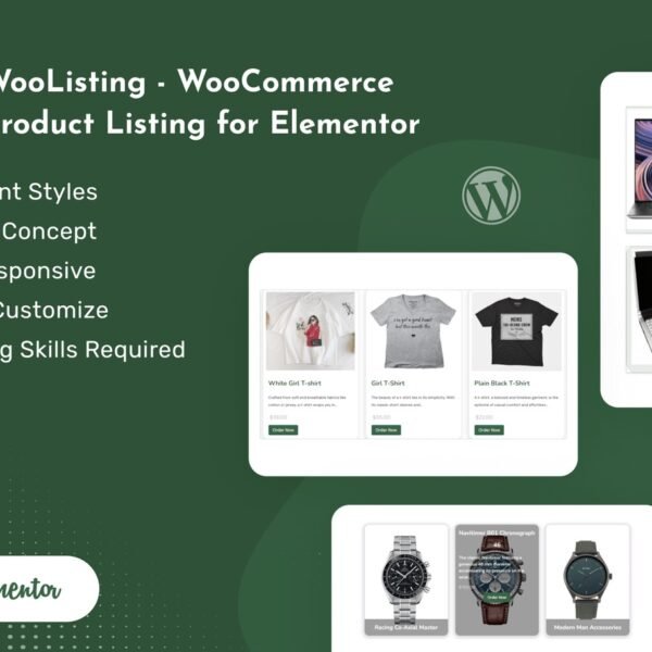 WooCommerce Product Listing for Elementor Plugin Download