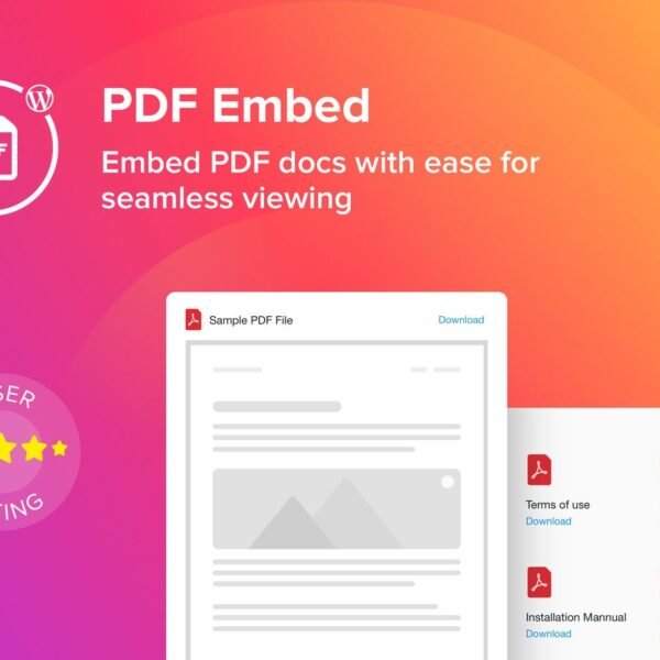 WordPress PDF Embed Viewer Plugin