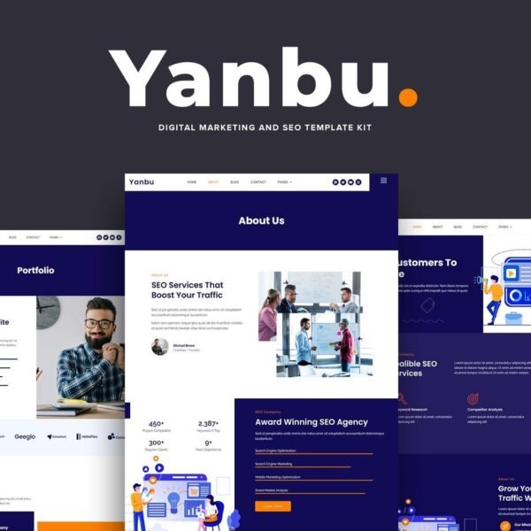 Yanbu Digital Marketing & SEO Elementor Template Kit Download