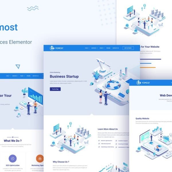 Yomost Business Services Elementor Template Kit Download