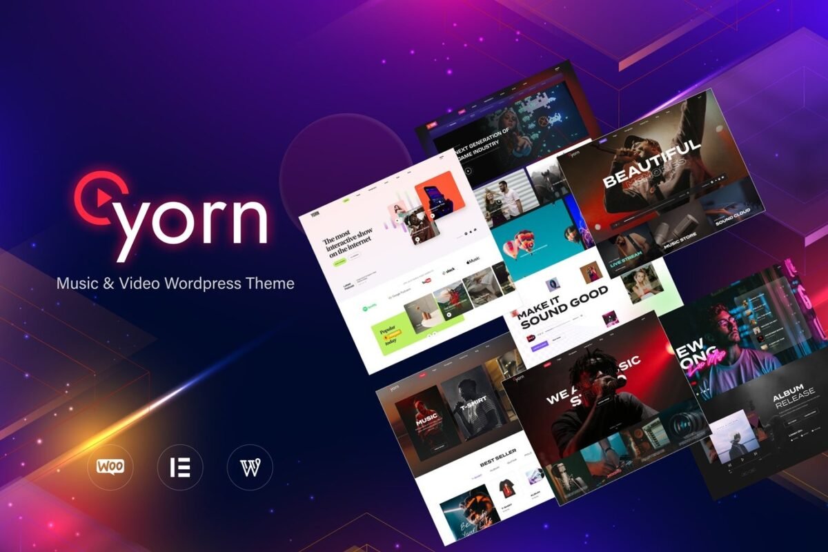 Yorn Music & Video WordPress Theme Download