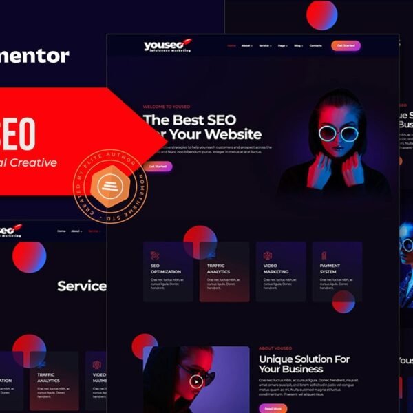 Youseo SEO & Digital Creative Agency Elementor Template Kit Download