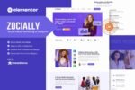 Zocially Social Media Marketing & Analythic Elementor Template Kit Download