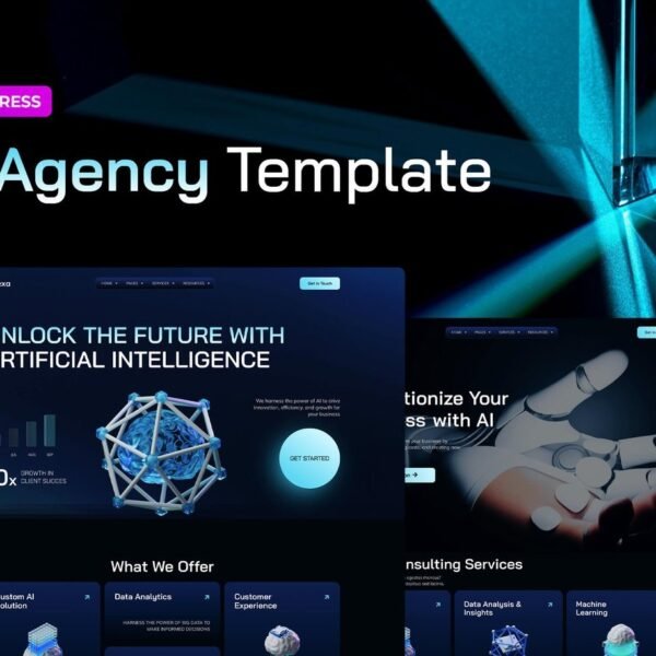 AiNexa AI Agency Elementor Pro Template Kit Download