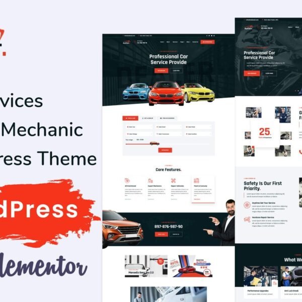 Autixir Car Service & Auto Mechanic WordPress Theme Download