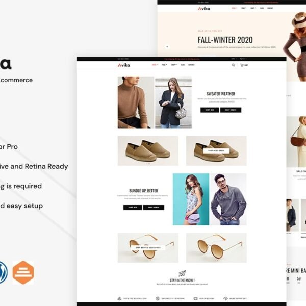 Avika - Multipurpose eCommerce Elementor Pro Template Kit Download