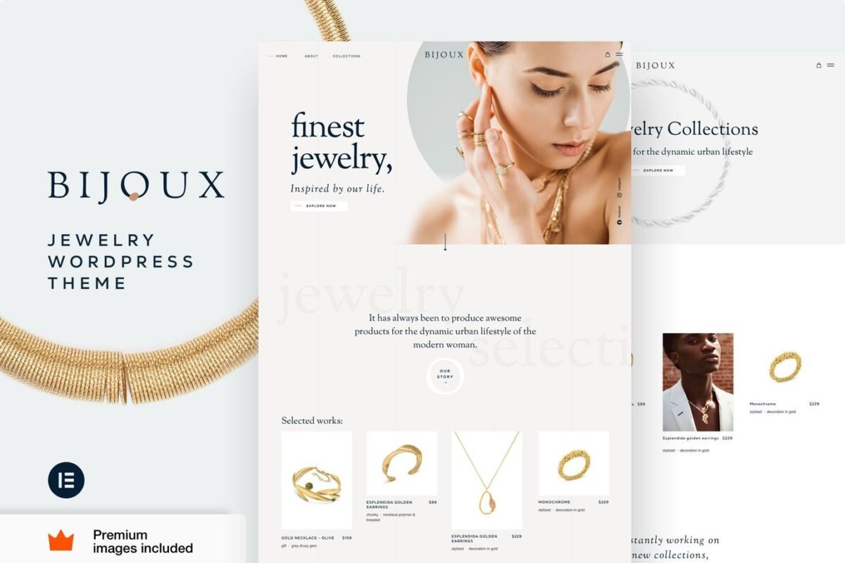 Bijoux Jewellery Shop eCommerce WooCommerce Theme Download