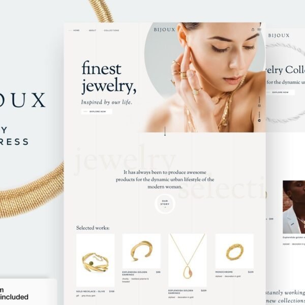 Bijoux Jewellery Shop eCommerce WooCommerce Theme Download