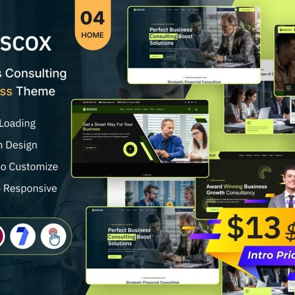 Biscox Business Consulting WordPress Theme Download