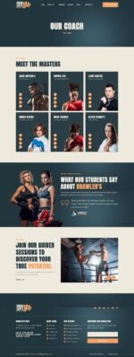 Brawlers Martial Arts Elementor Template Kit Download 1