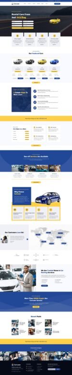 CarLane - Car Rental Elementor Template Kit Download 11