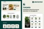 Carpeta Houseplant Store Ecommerce Elementor Pro Template Kit