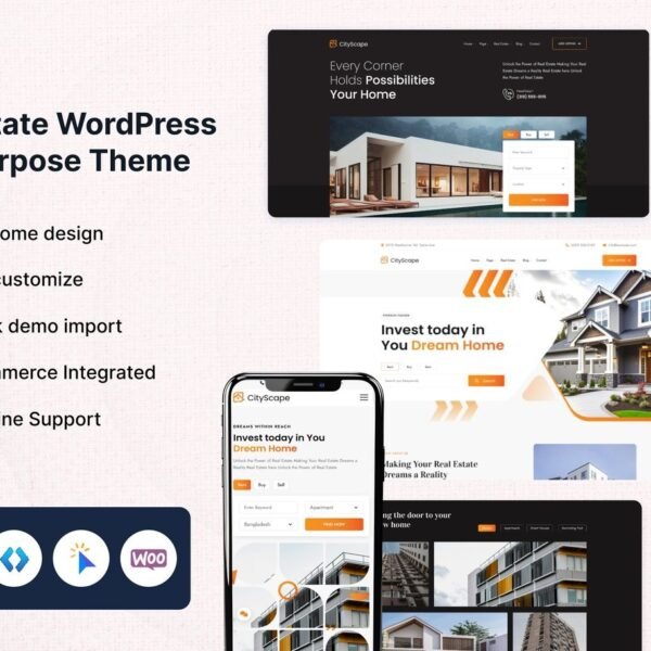 CityScape Real Estate WordPress Theme Download