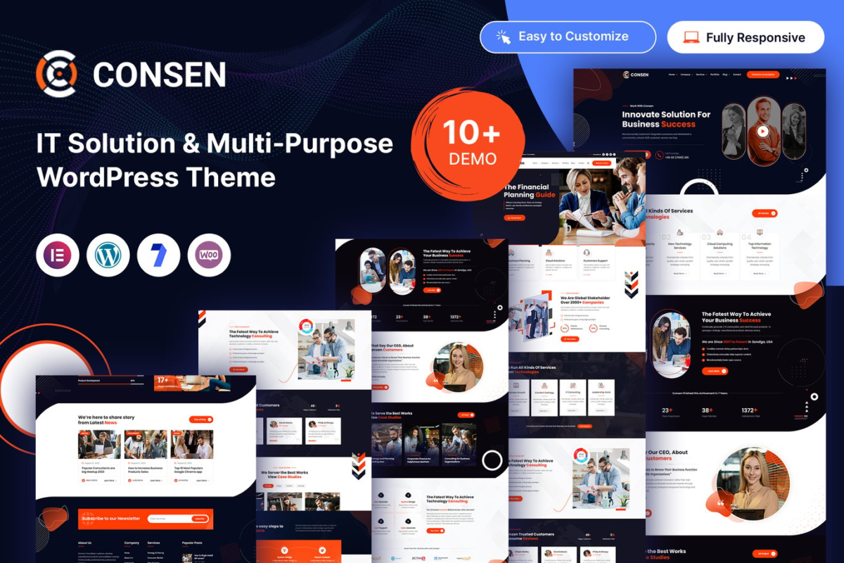 Consen IT Solution and Business WordPress Theme Download