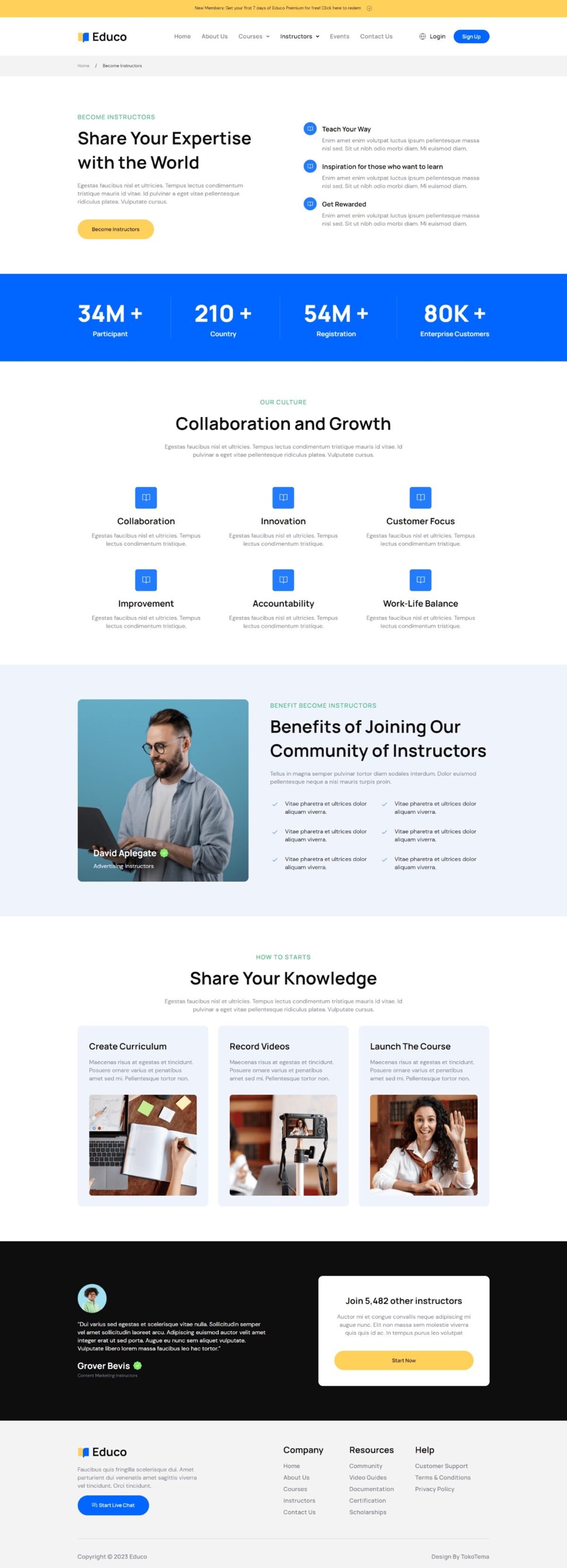 Educo - Education & Online Course Elementor Template Kit Download 1