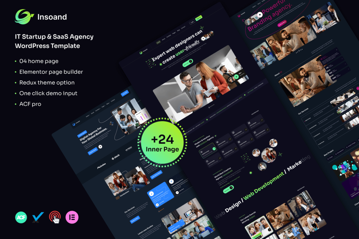 Insoand IT Startup and SaaS Agency WordPress Theme Download