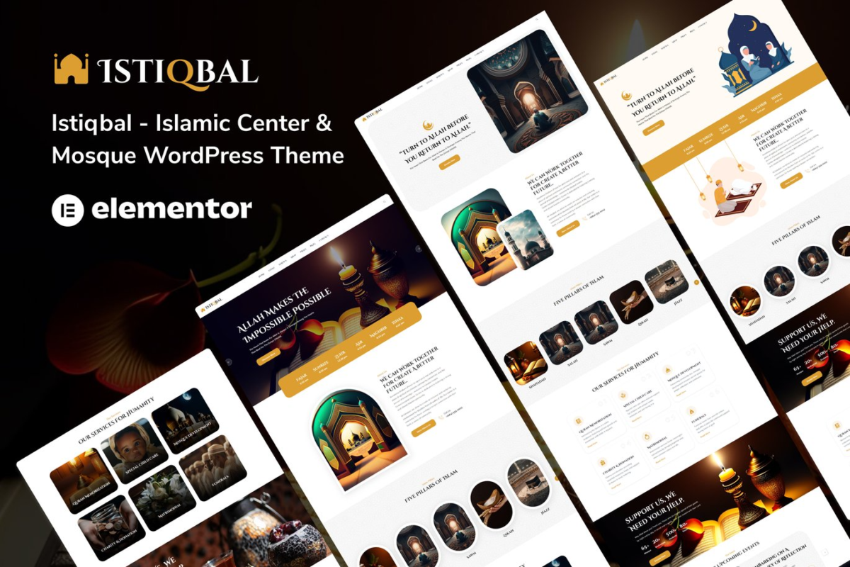 Istiqbal Islamic Center and Mosque WordPress Theme Download