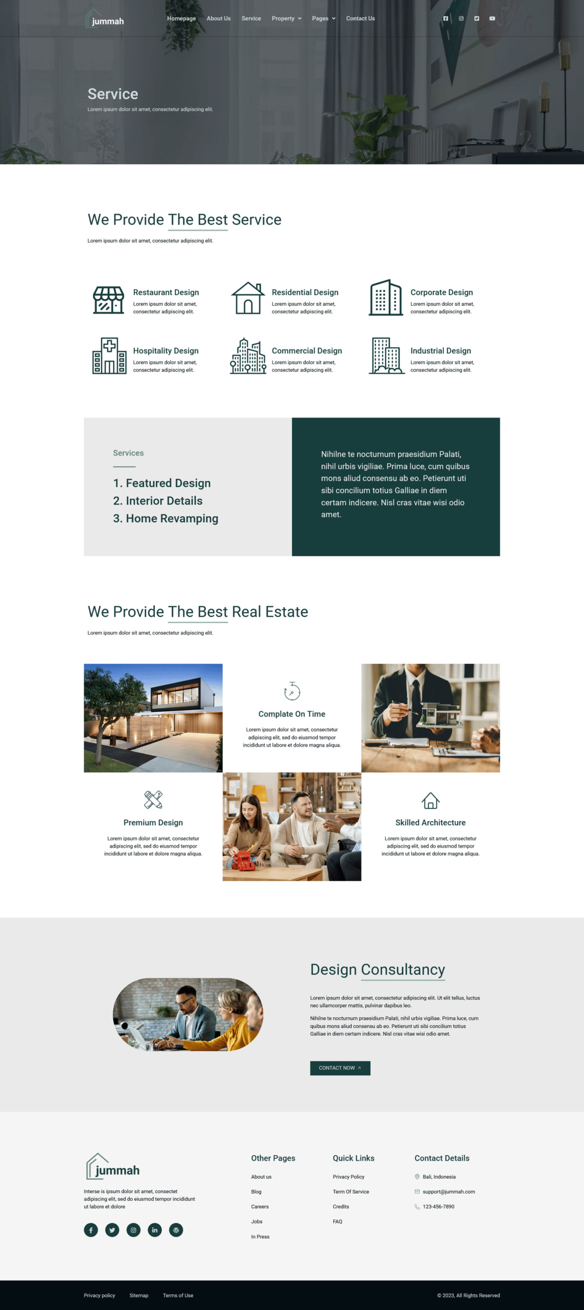 Jummah - Real Estate Elementor Template Kit Download 1