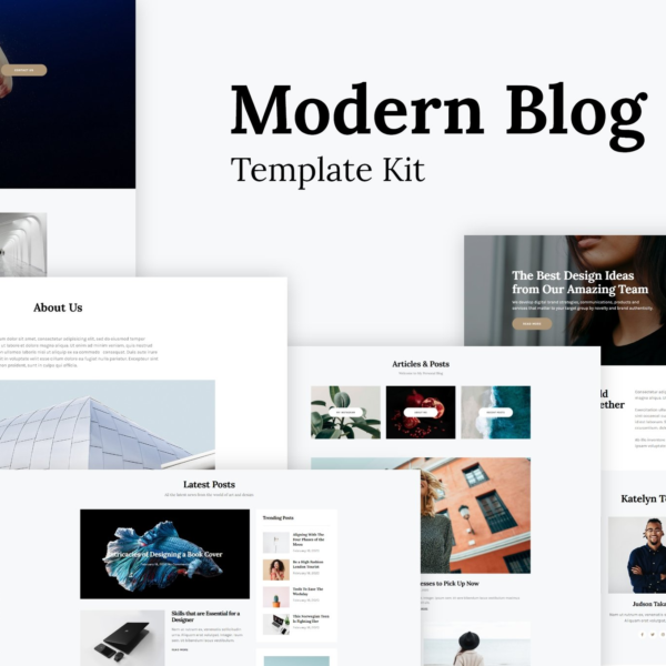 Katelyn Modern Blog Template Kit Download