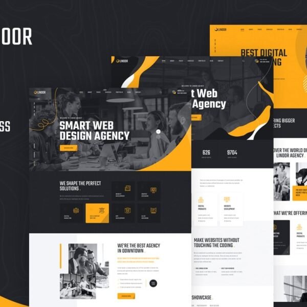 Linoor Digital Agency Services WordPress Theme Download