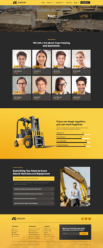 Maquin - Construction Equipment Rentals Elementor Pro Template Kit Download 3