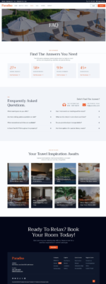 Paradiso - Hotel And Resort Elementor Template Kit Download 3