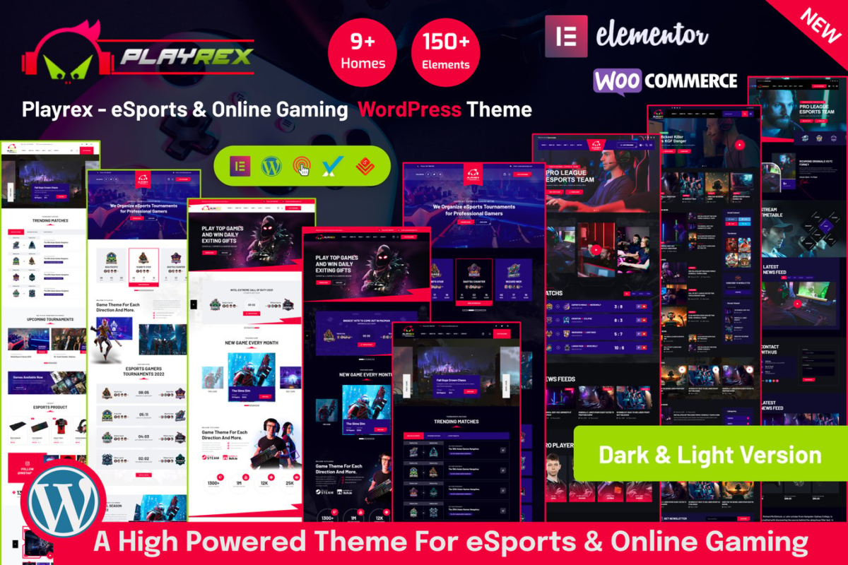 Playrex eSports and Gaming WordPress Theme Download