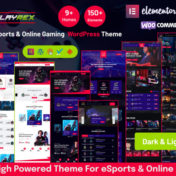 Playrex eSports and Gaming WordPress Theme Download