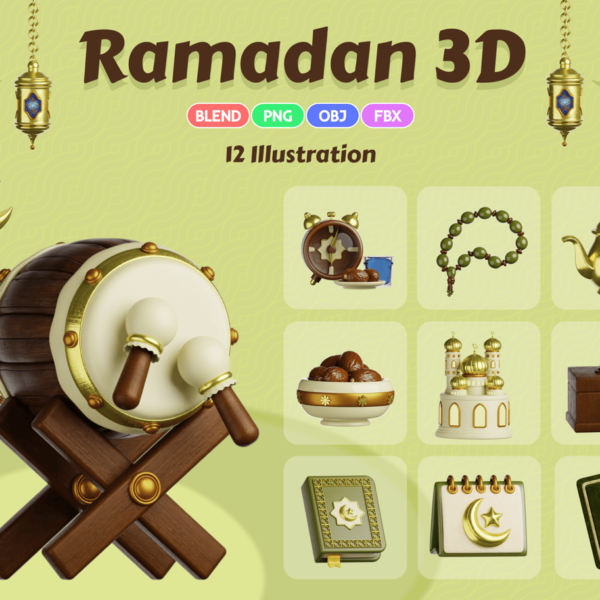 Ramadan 3D Illustration Download