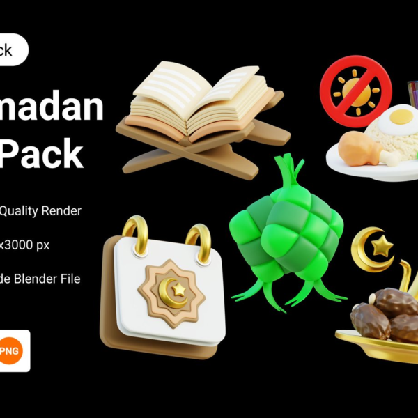 Ramadan Month 3D Illustration Download