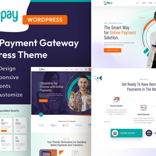 Repay Payment Gateway WordPress Theme Download