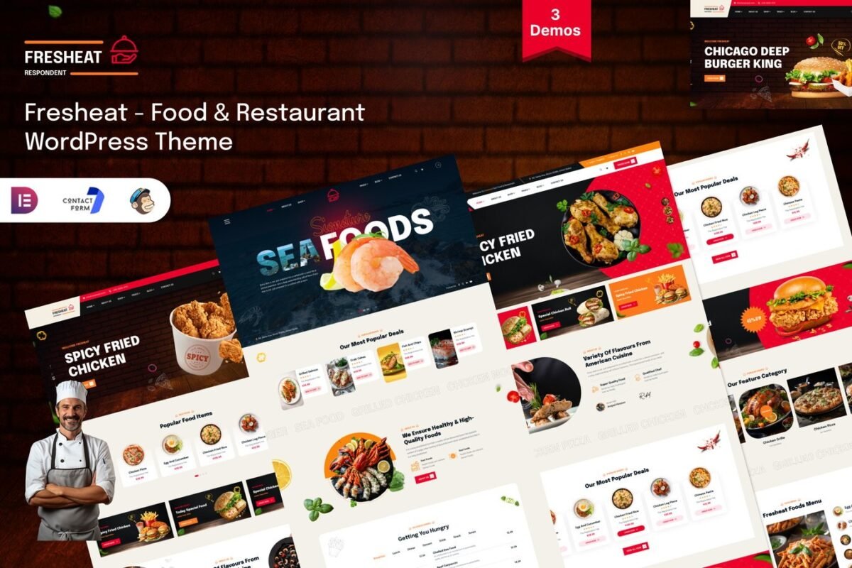 Restaurant and Cafe WordPress Theme Download