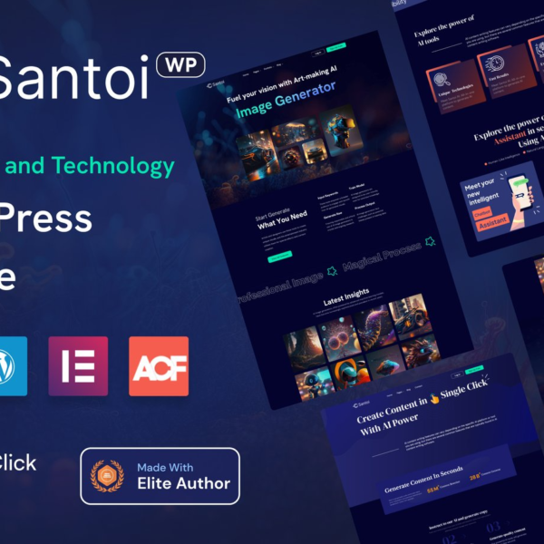 Santoi AI Agency and Technology WordPress Theme Download