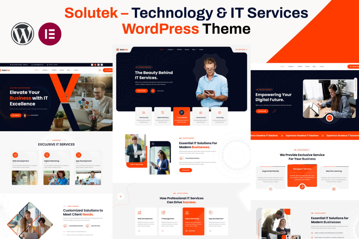 Solutek Technology and IT Services WordPress Theme