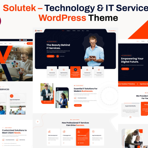 Solutek Technology and IT Services WordPress Theme