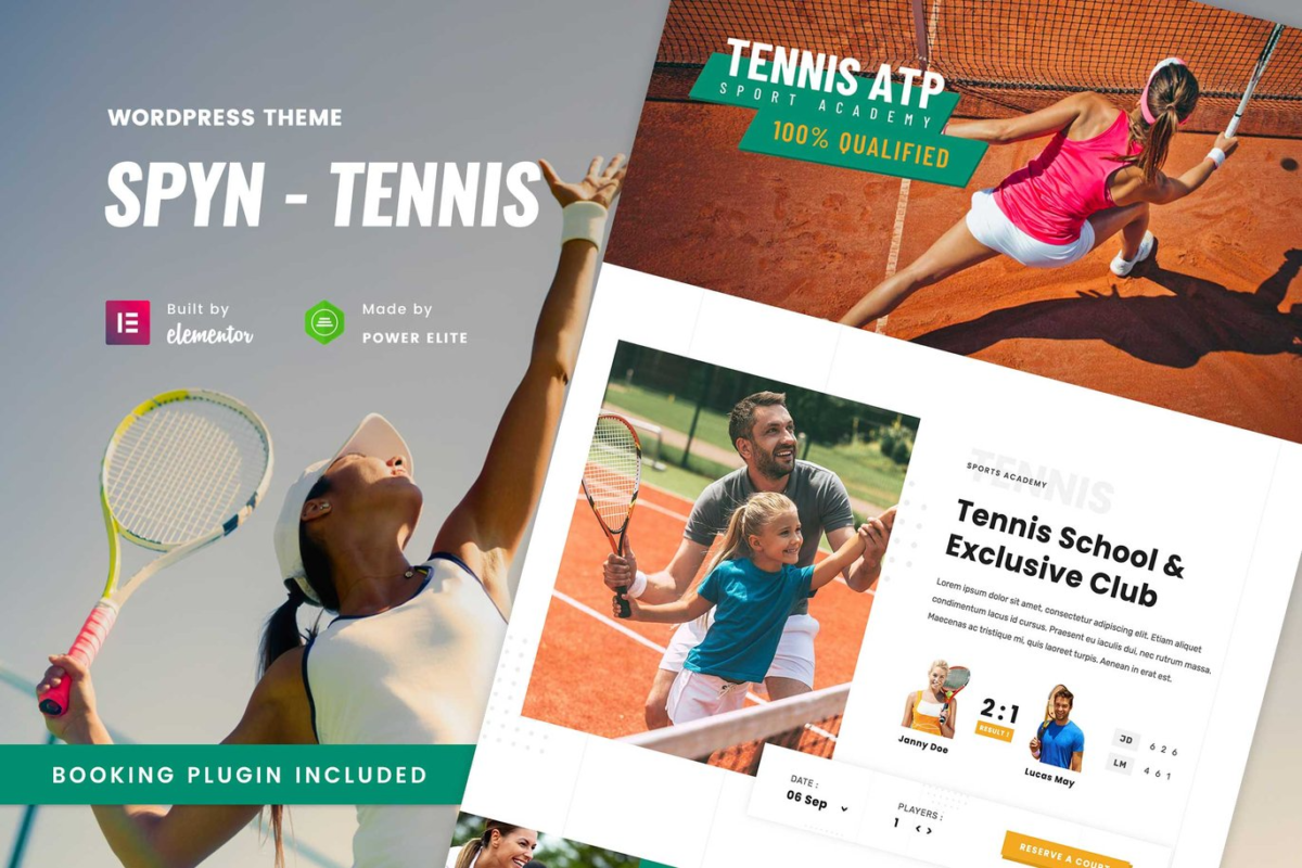 Tennis Club WordPress Theme Download