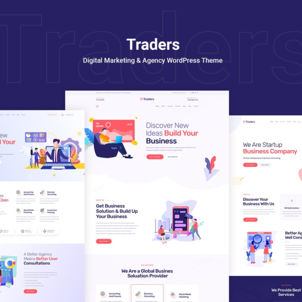 Traders Digital Marketing and Agency WordPress Theme