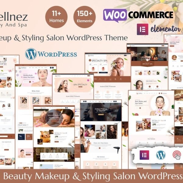 Wellnez Beauty Spa Wellness WordPress Theme Download