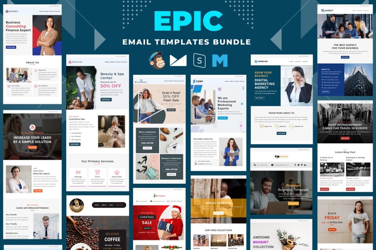 Epic Multi Concept Email Templates Bundle Download