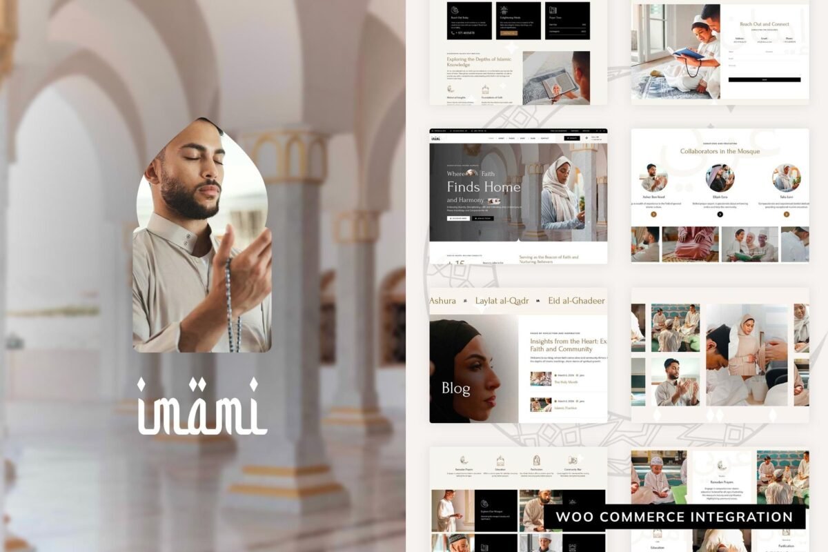 Imami - Islamic Center & Mosque Elementor Pro Template Kit Download